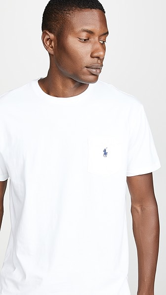 POLO RALPH LAUREN CLASSIC FIT POCKET TEE WHITE