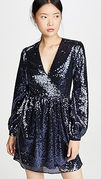 Saloni - Camille Sequin Mini Dress