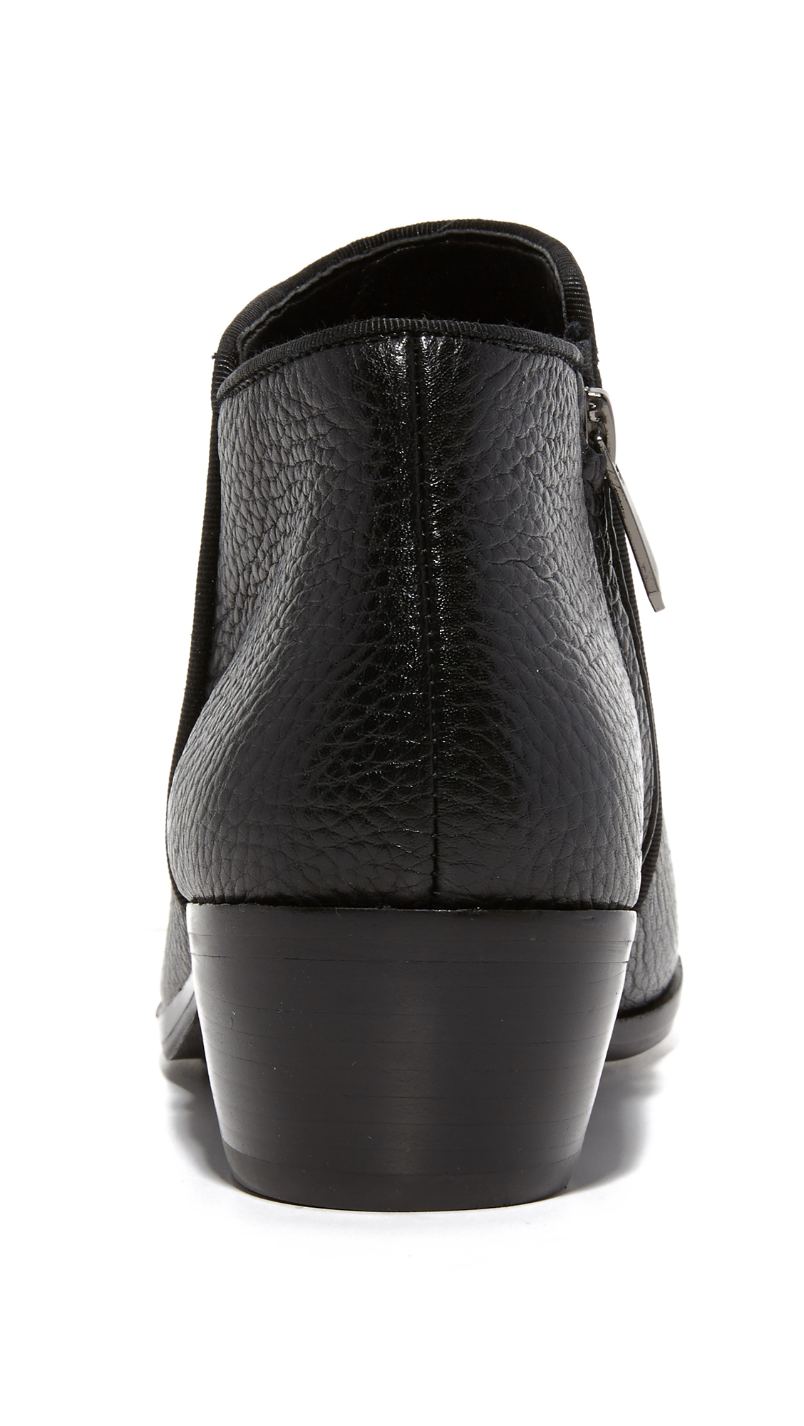 sam edelman petty black leather bootie