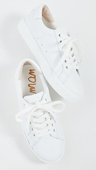 white lace up sneakers womens