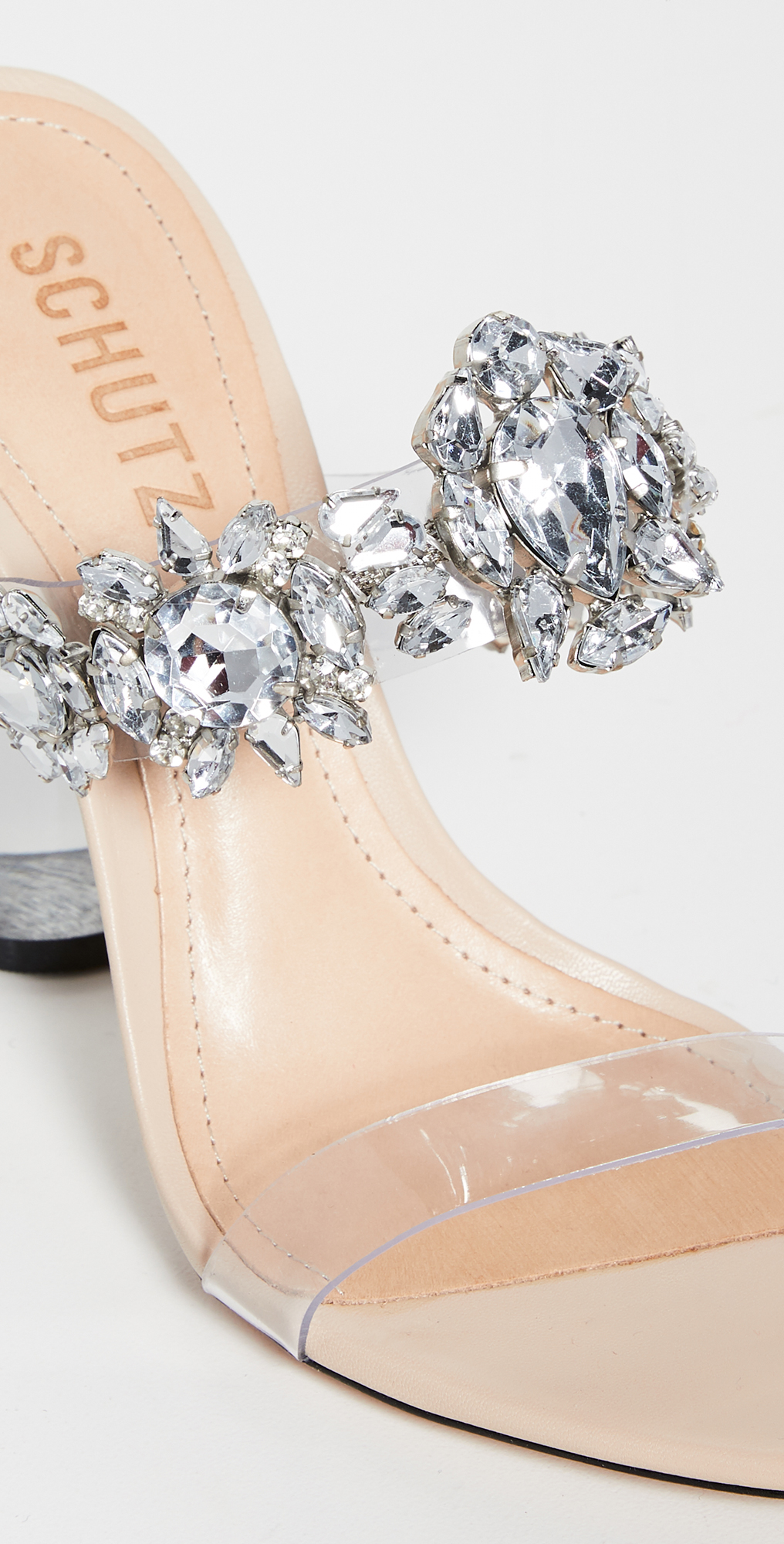 schutz blanck transparent sandals