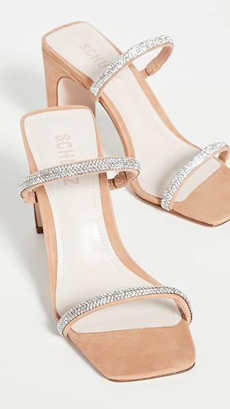 slip on heel sandals