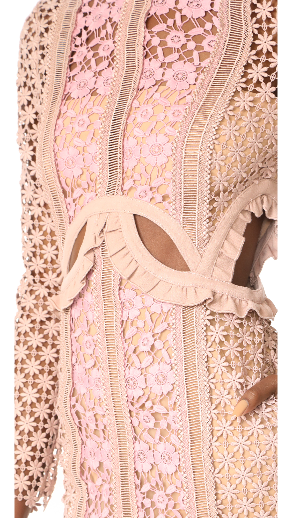 self portrait payne cutout midi dress