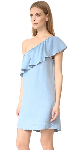 7 FOR ALL MANKIND ONE SHOULDER DRESS