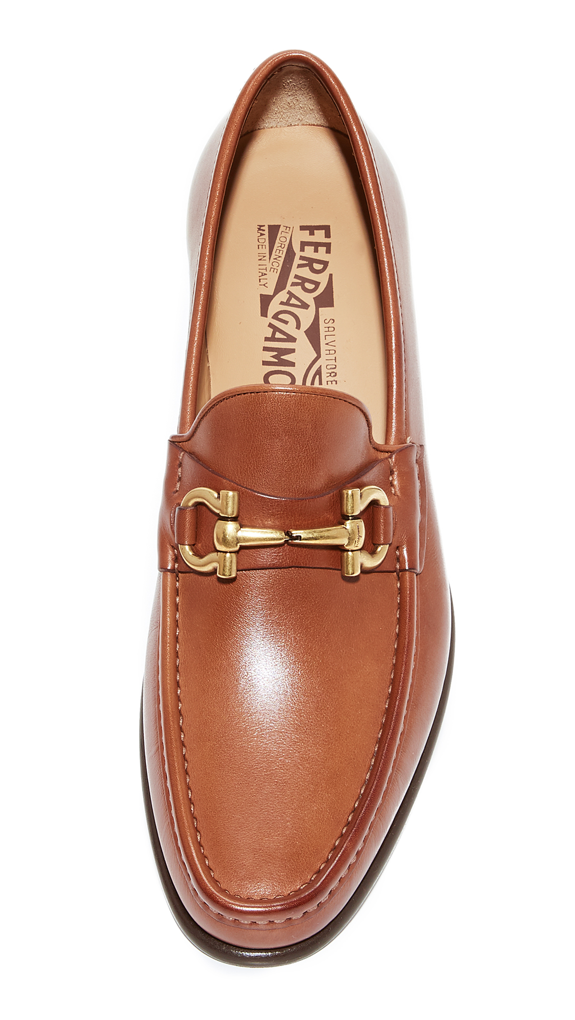 FERRAGAMO Mason Bit Leather Loafers