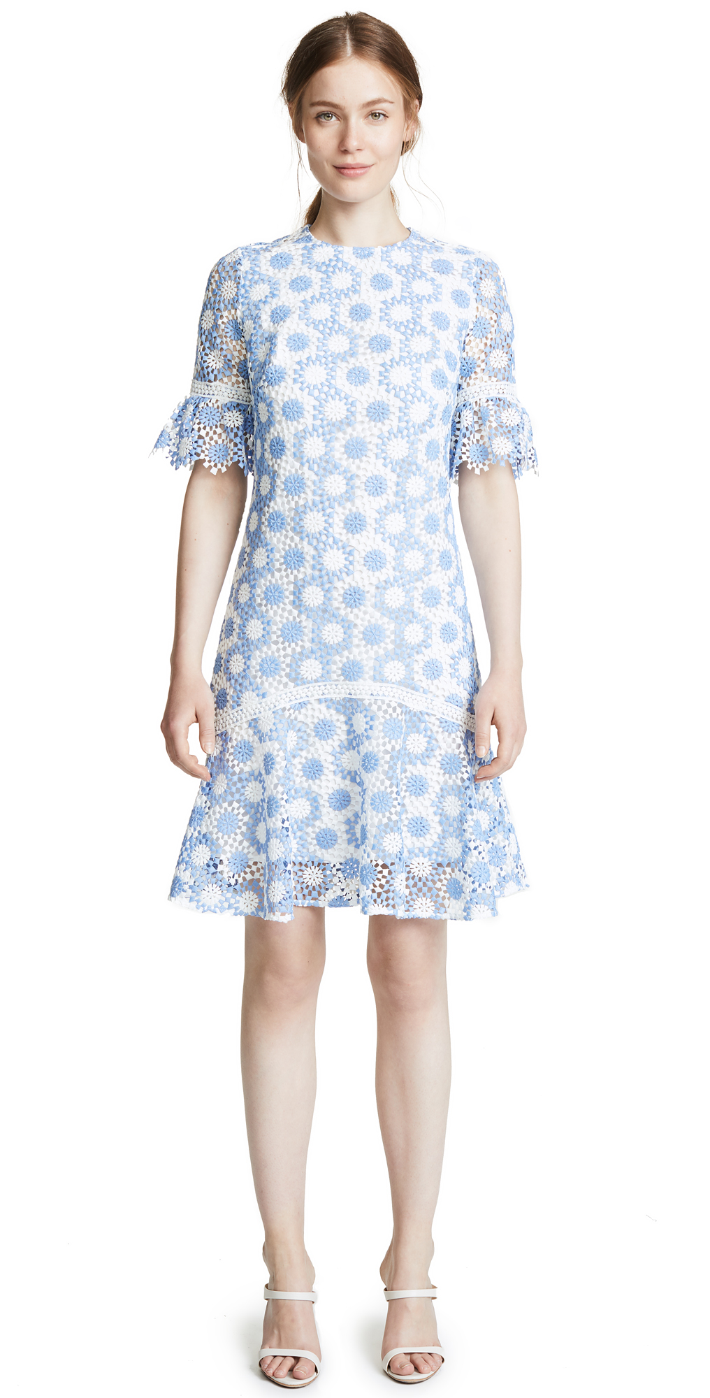 yellow lace homecoming dress