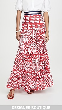 Stella Jean - Popeline Bicolore Skirt