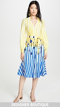 Stella Jean - Printed Wrap Dress