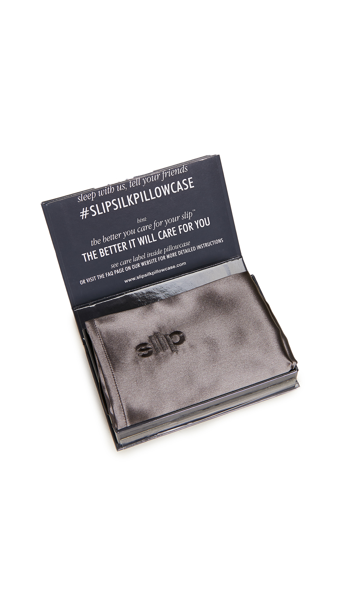 Slip Silk Queen Pillowcase In Charcoal