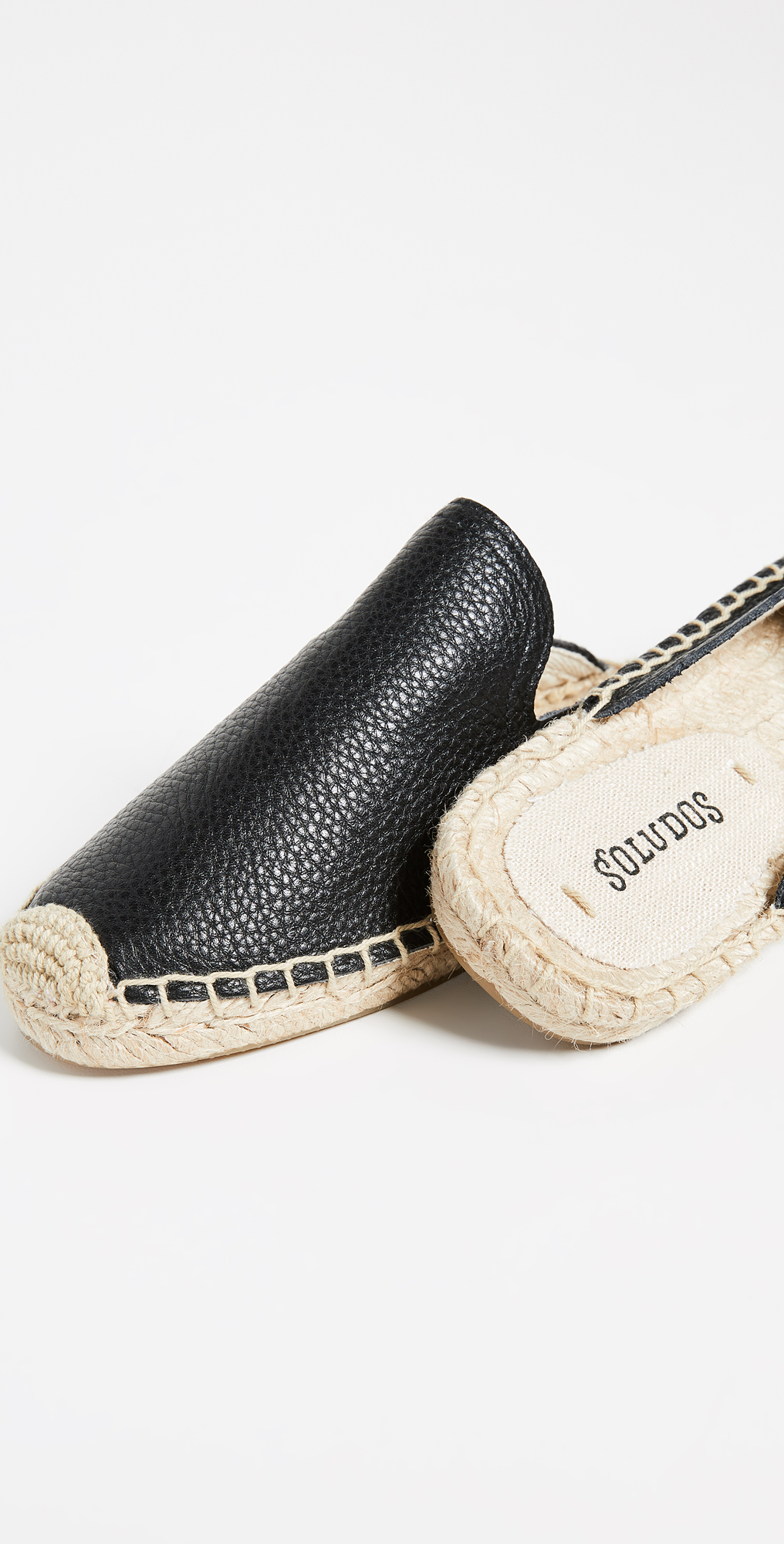 soludos tumbled leather mule