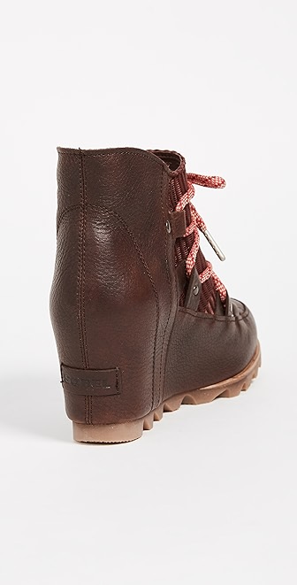 sorel sandy wedge boot black