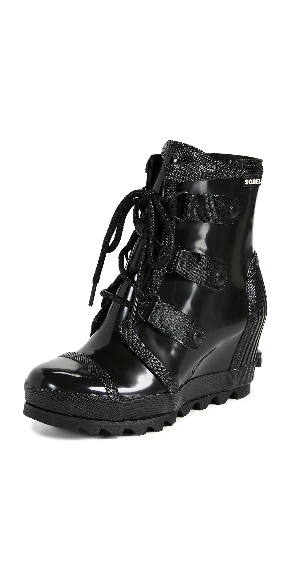 sorel joan rain wedge gloss
