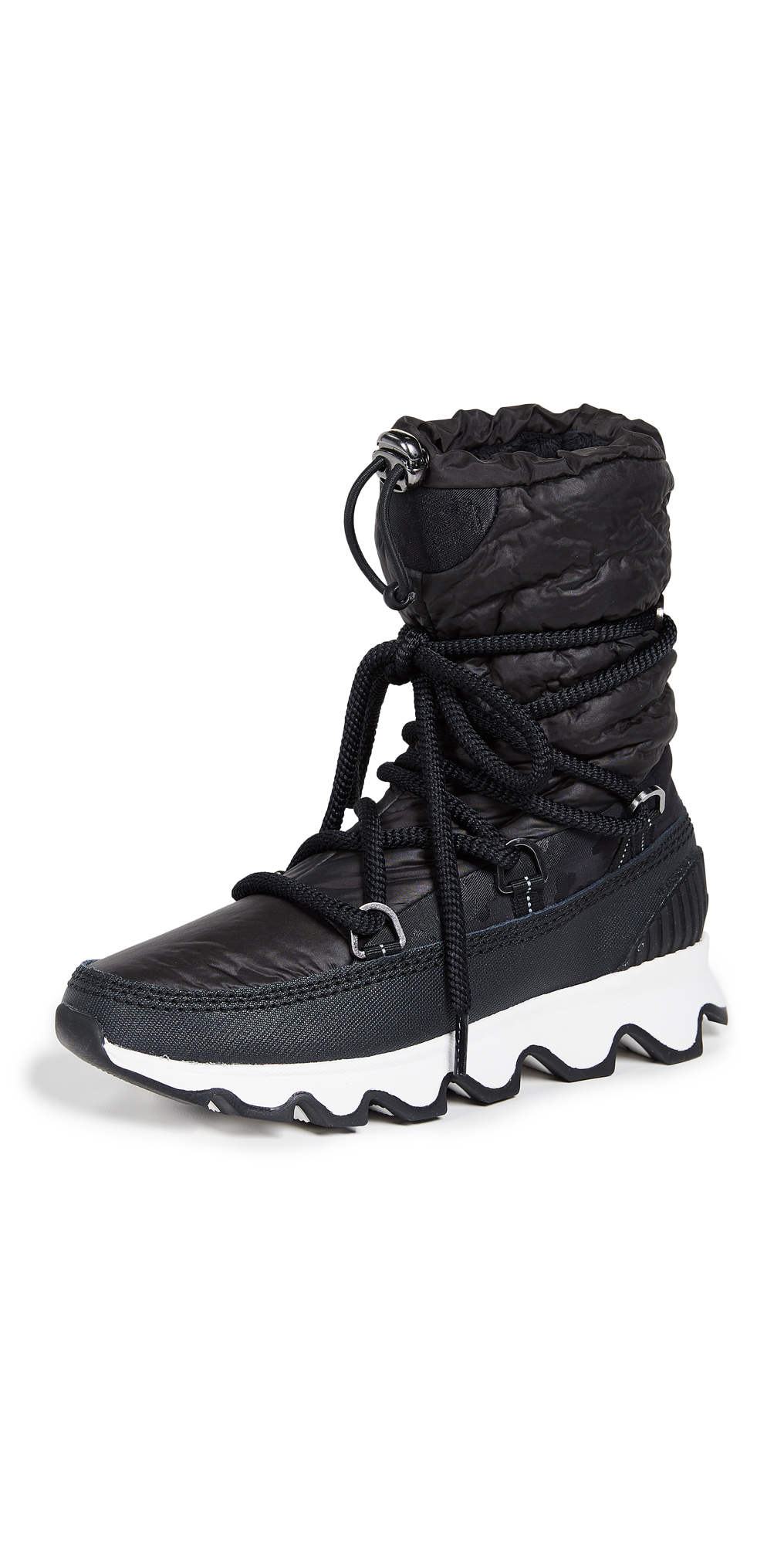 sorel black and white boots