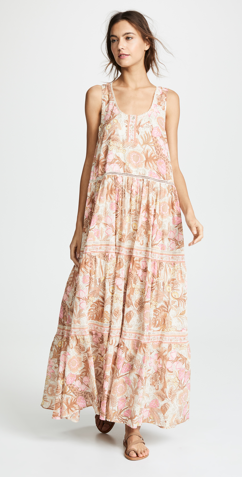 spell jungle midi dress