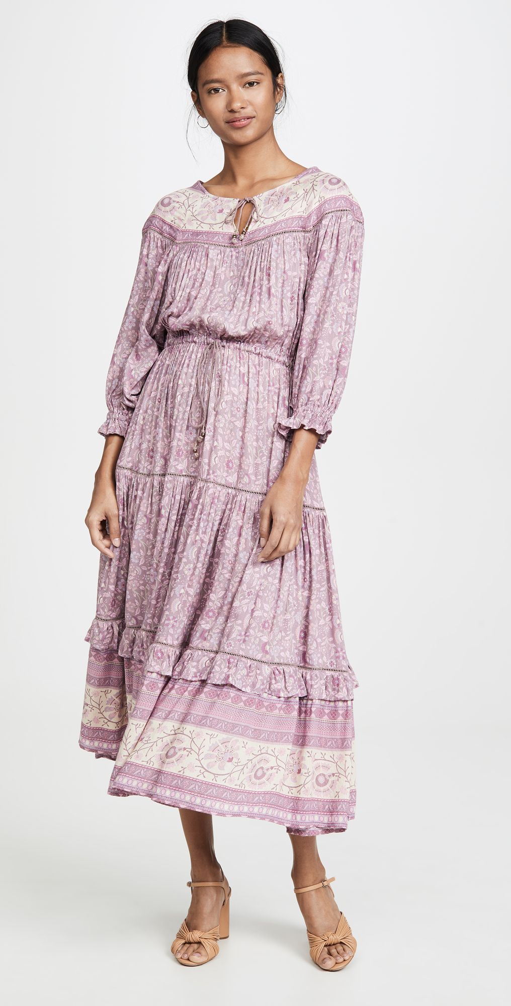 spell dahlia midi dress