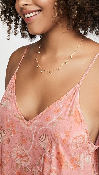 Spell And The Gypsy Collective Seashell Strappy Midi Dress In Coral