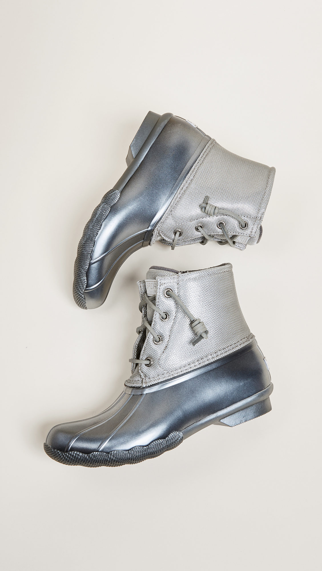 sperry duck boots pearlized