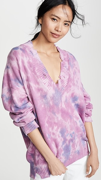 Spiritual gangster tie dye sweater clearance