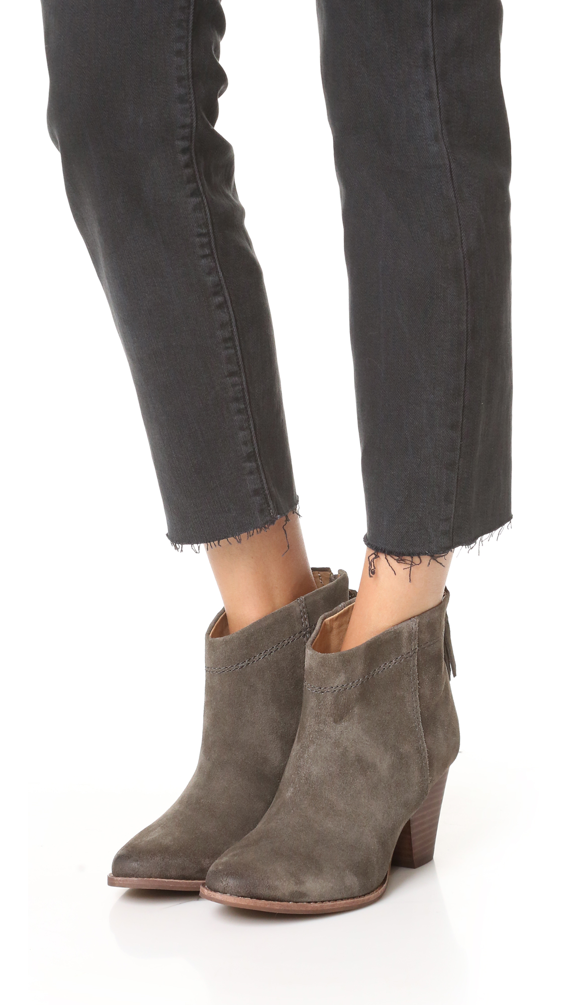 splendid neves stacked heel bootie