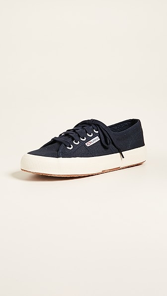 Superga 2750 Og Washed Cotton Shoes In Navy