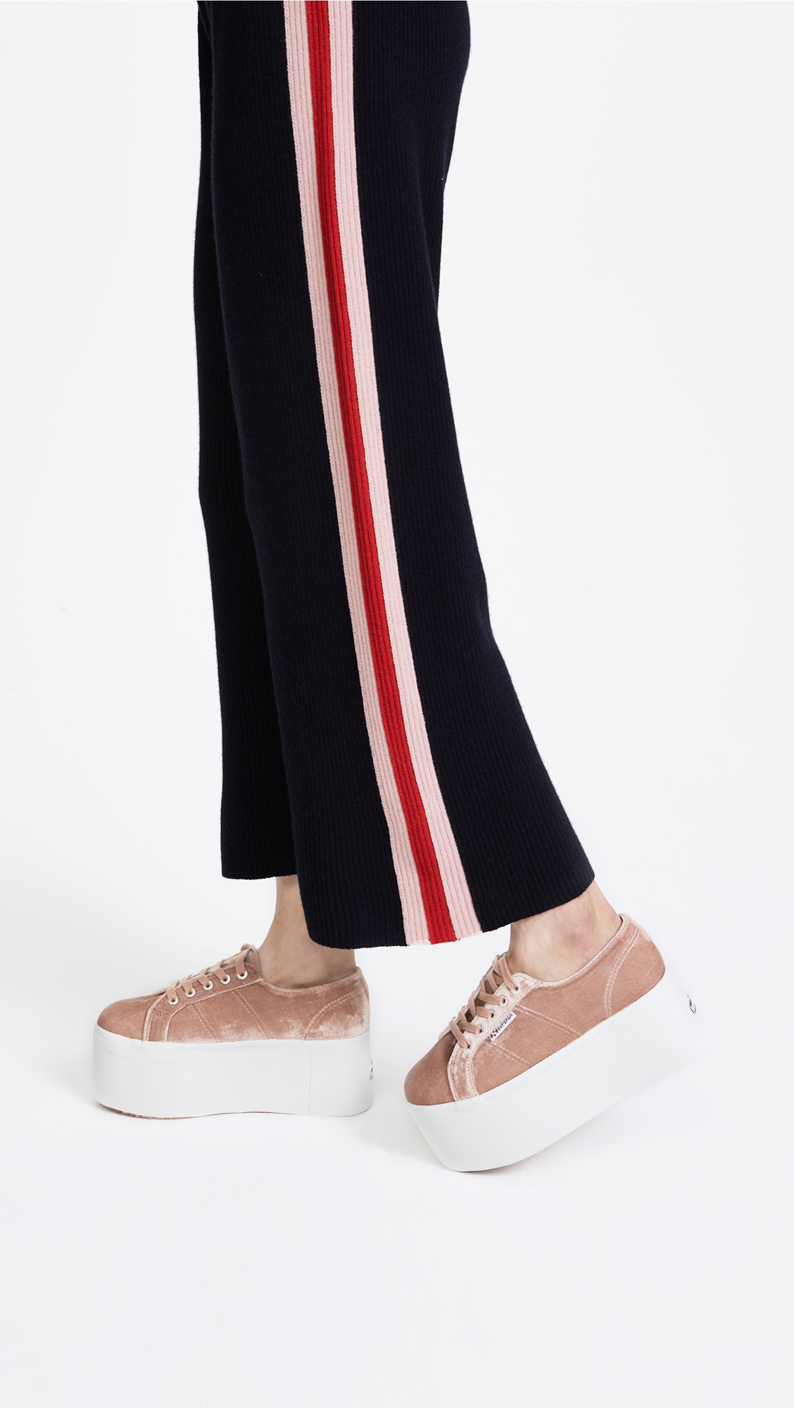 superga platform velvet
