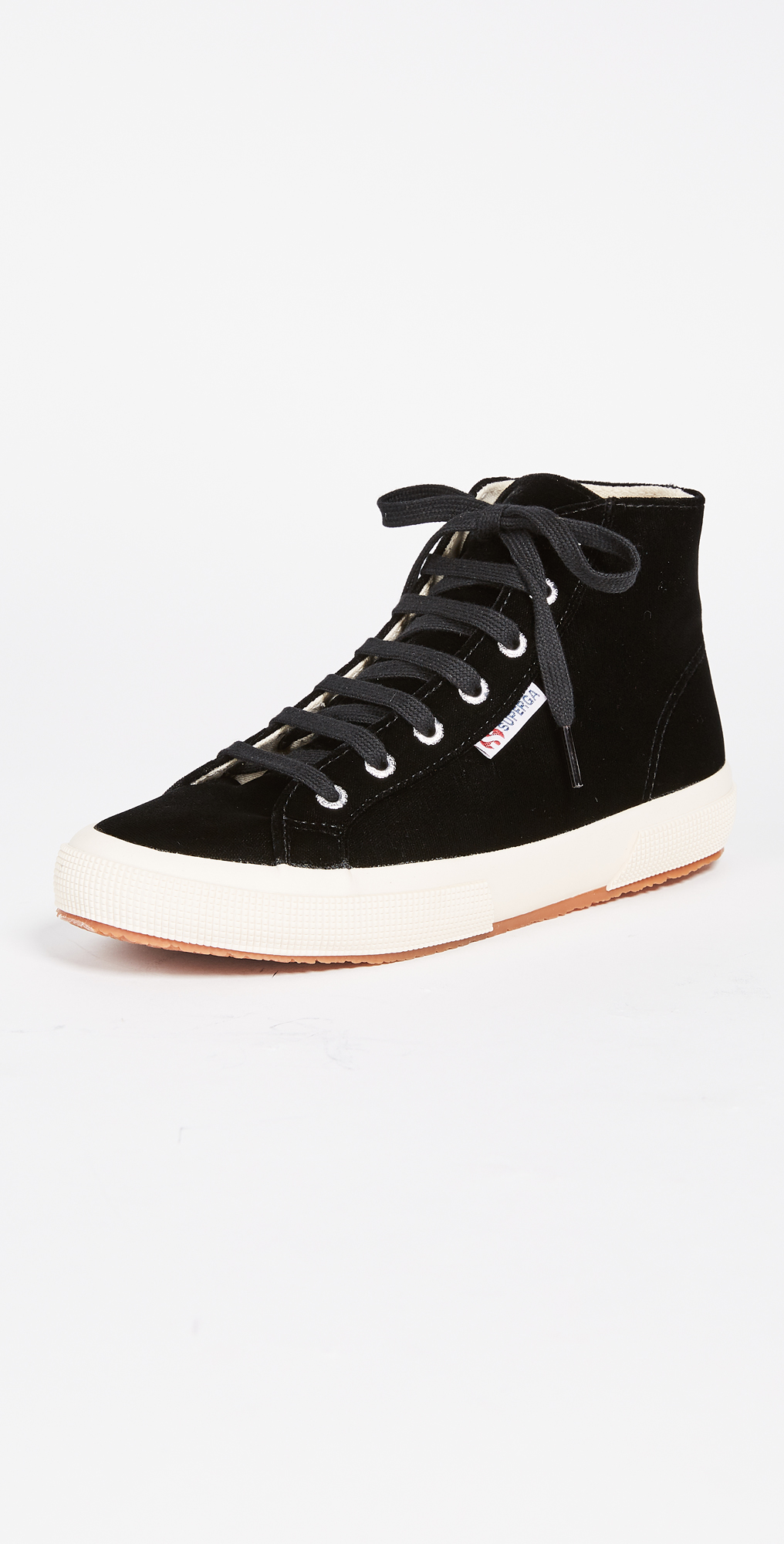 superga black velvet high tops