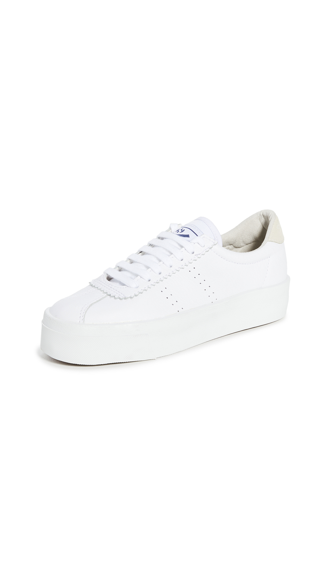 Superga 2854 Club Leasuew Sneakers In White/grey ModeSens