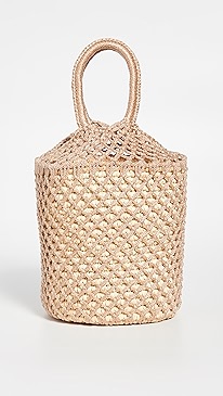 Sensi Studio - Straw Netted Bucket Bag