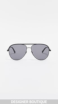 Stella McCartney - Double Bridge Pilot Sunglasses