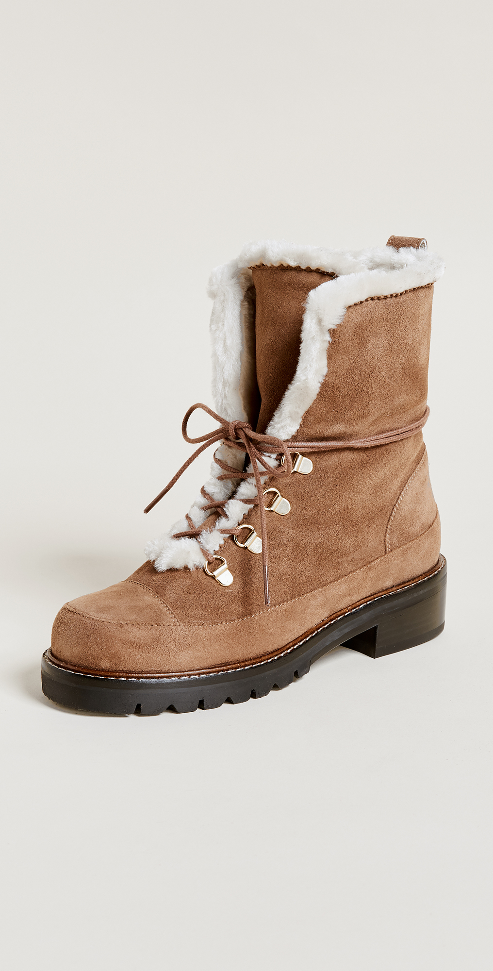 stuart weitzman fur lined boots