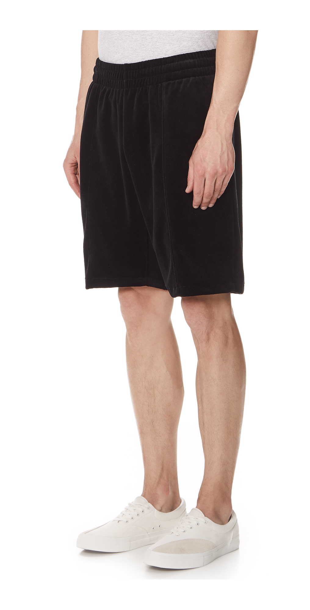 stussy velour shorts