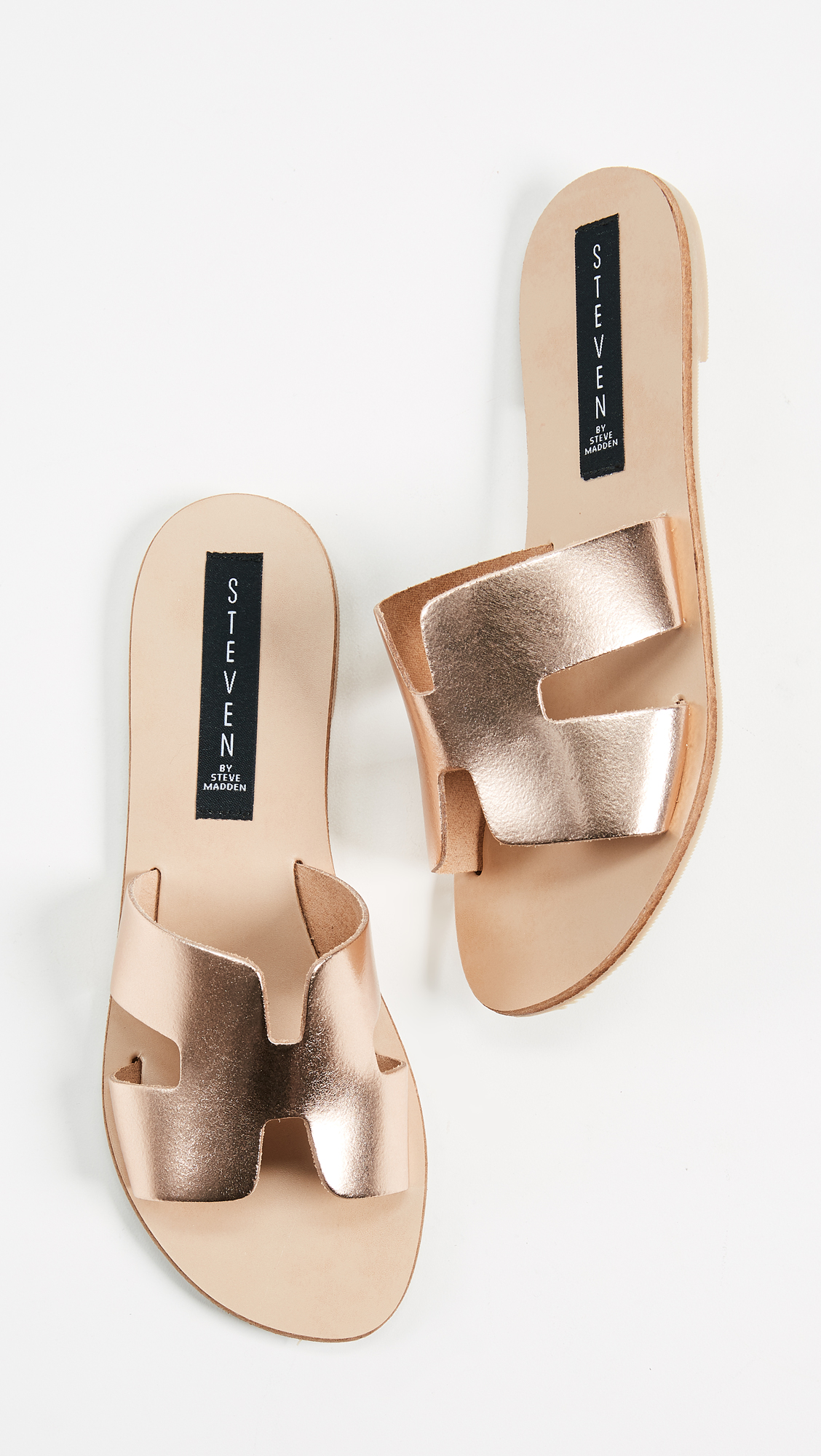 steve madden gold slides