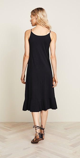 sundry ruffle midi dress