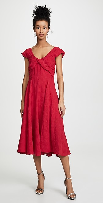 talulah red sea midi dress