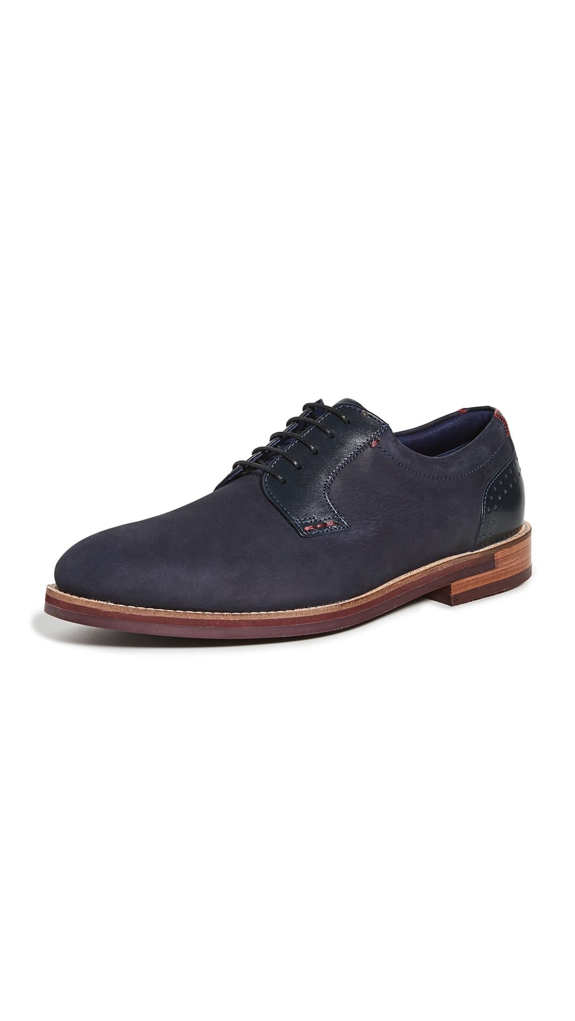 Ted Baker Deekun Lace Up Shoes In Navy 