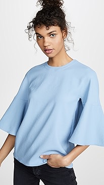 Tibi - Ruffle Sleeve Top
