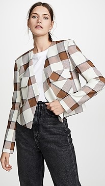 Tibi - Cropped Jacket