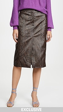 Tibi - Python Trouser Skirt