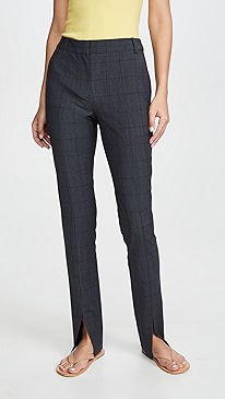 Tibi - Slim Pants with Front Slit Detail