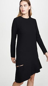 Tibi - Shift Dress with Detached Hem