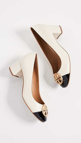 tory burch chelsea cap toe pump