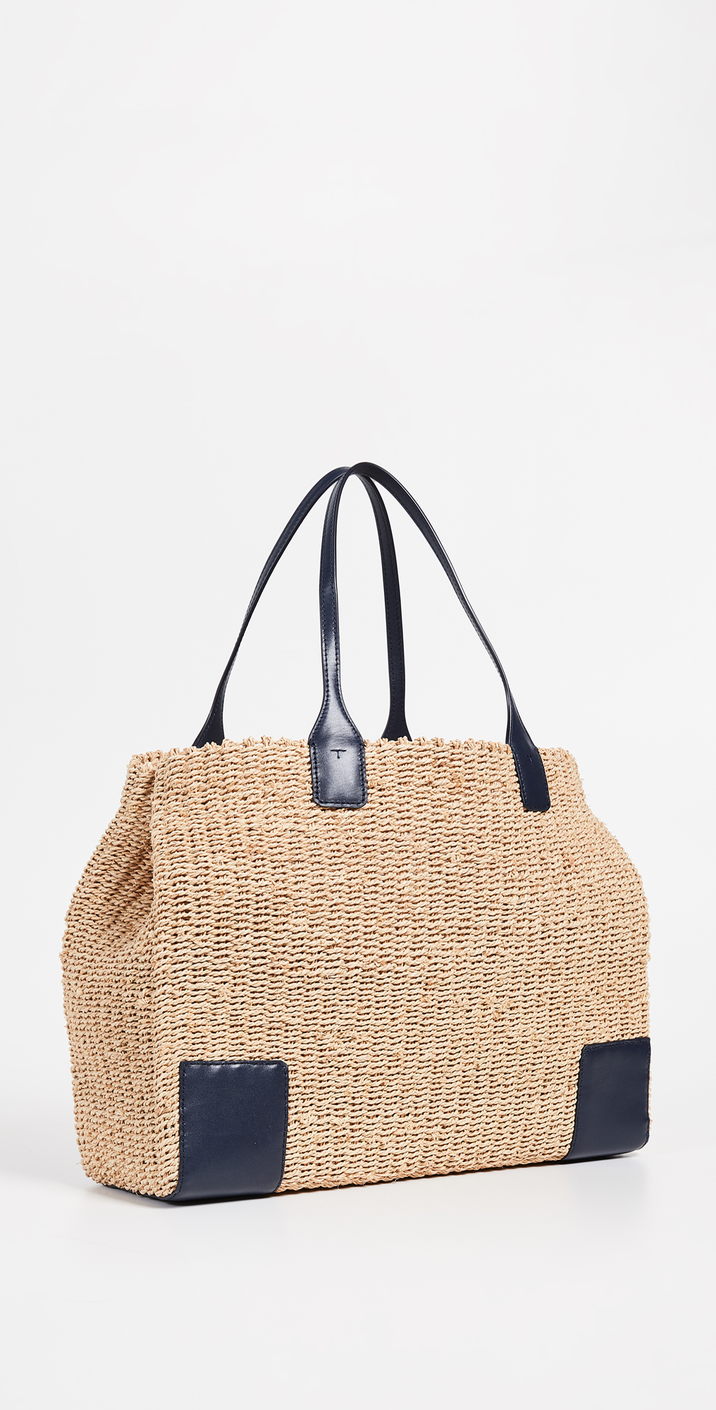 ella straw mini tote