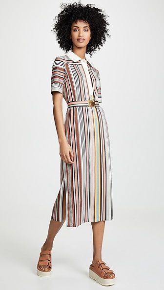 Tory burch striped polo dress clearance