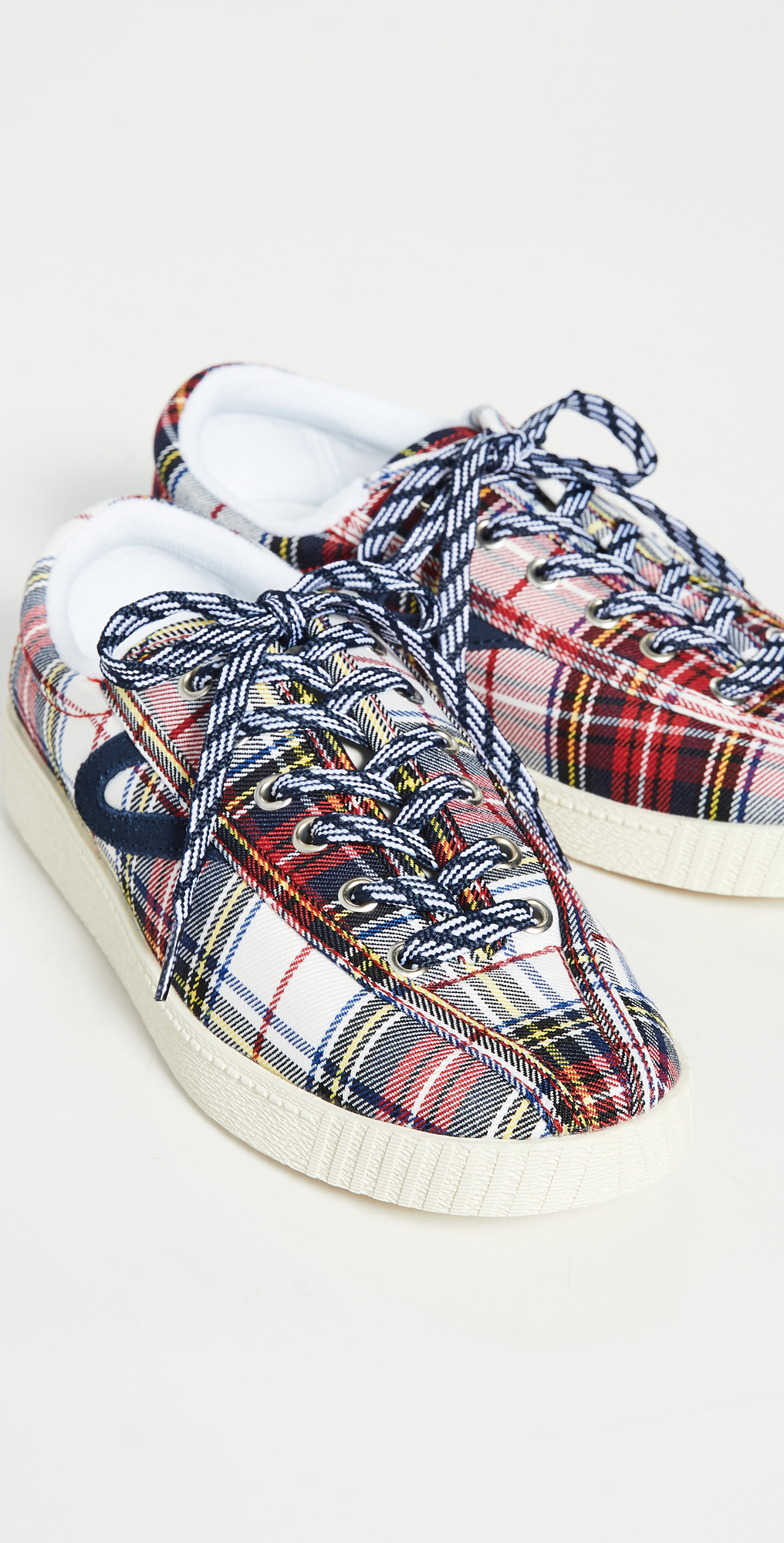 tretorn plaid shoes