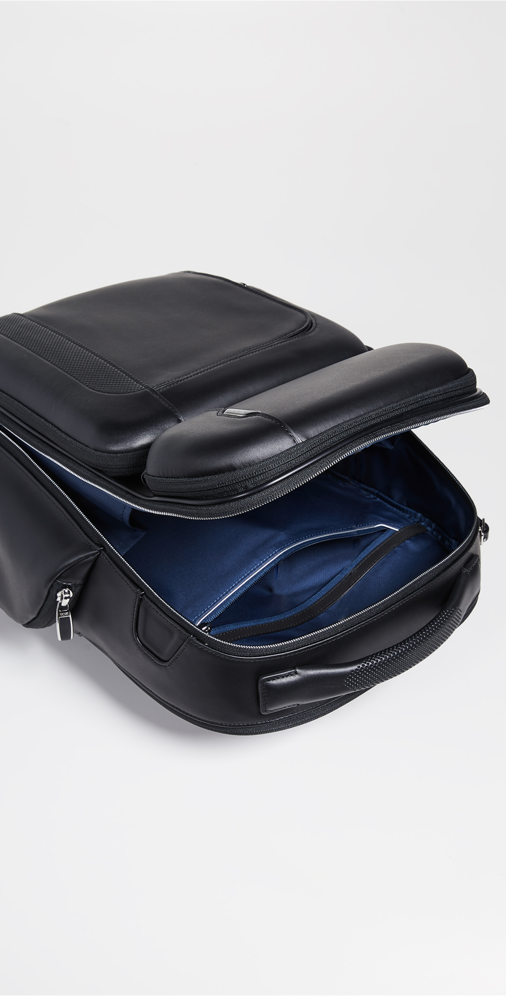 tumi barker backpack leather