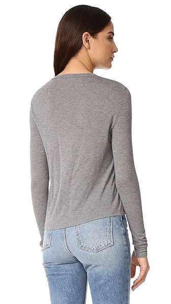 ALEXANDER WANG T CLASSIC CROPPED LONG SLEEVE TEE