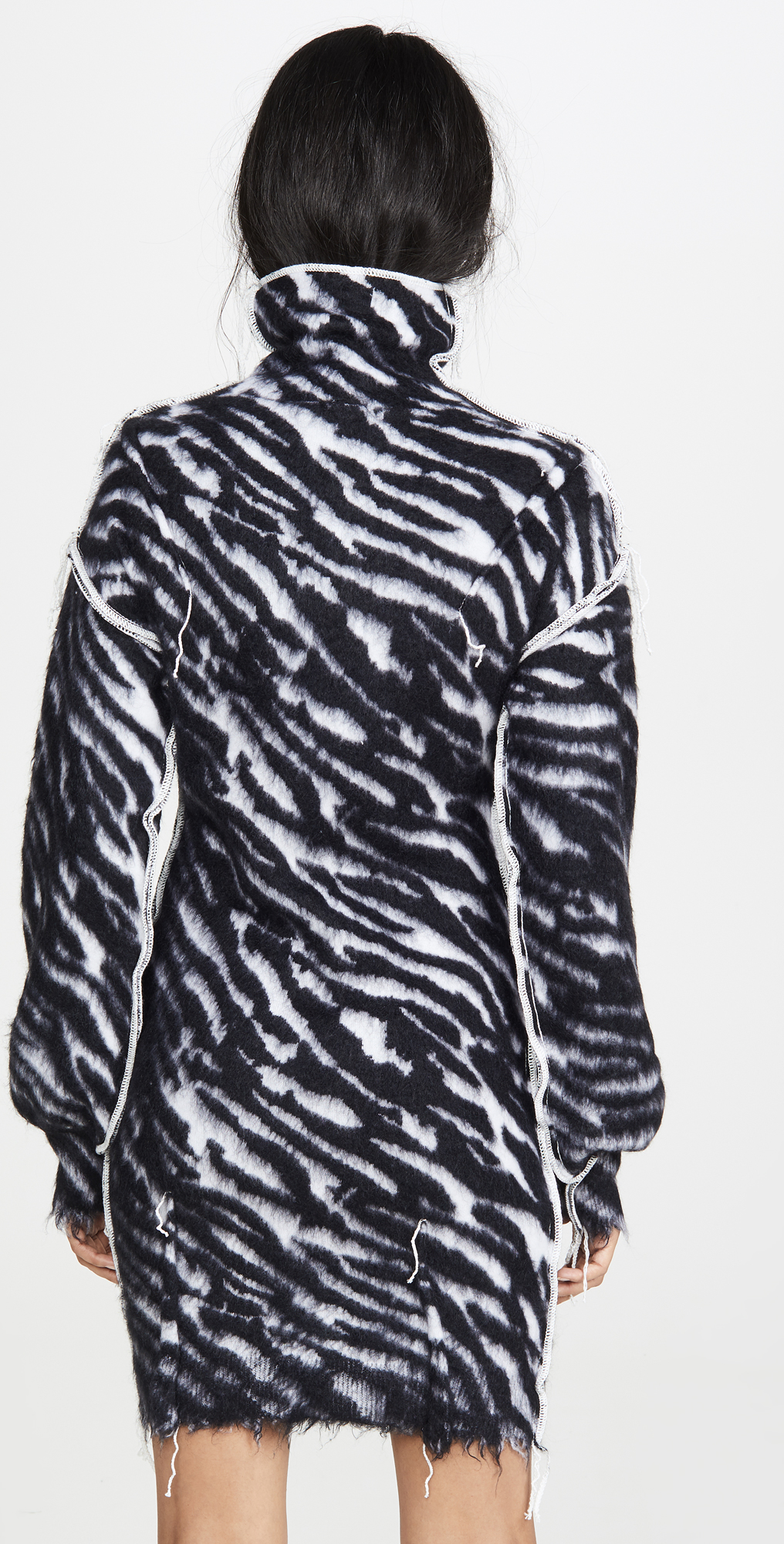 zebra print jumper dress