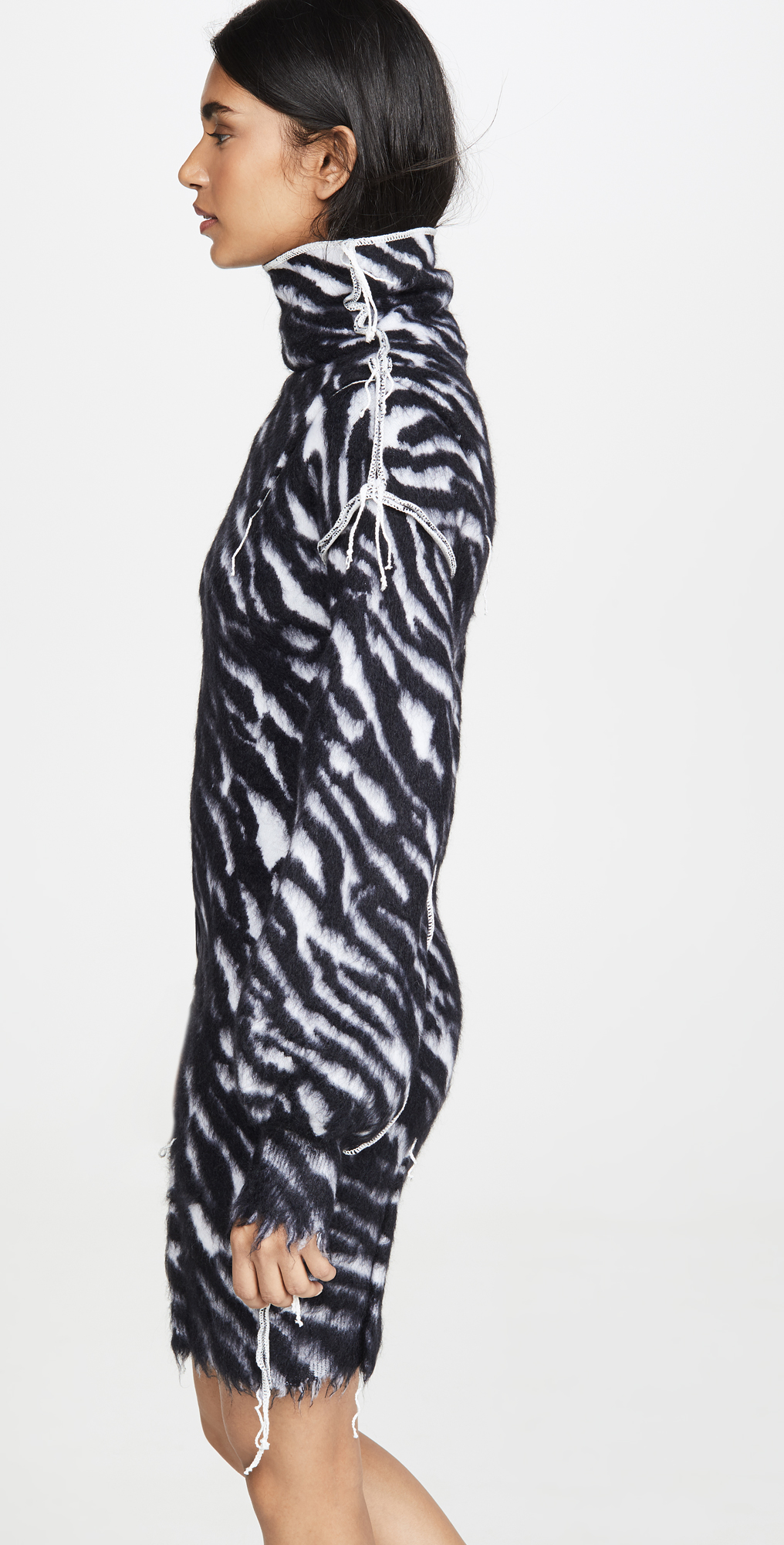 zebra print jumper dress