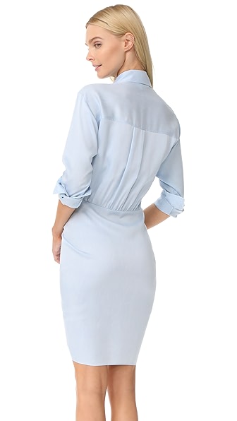 VERONICA BEARD SIERRA RUCHED DRESS