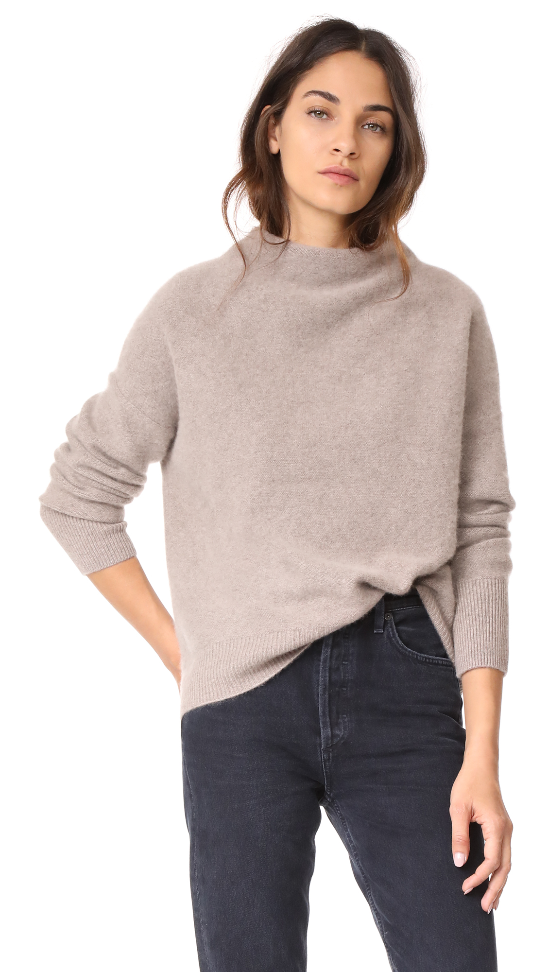 vince funnel neck sweatshirt